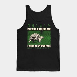 Please Excuse Me Turtle Tank Top